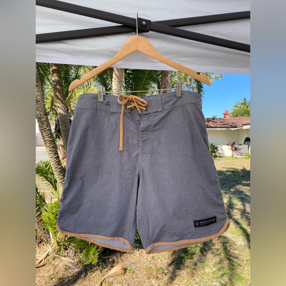 United by Blue swim shorts